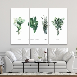 Toile 40 x 60 - Fines herbes