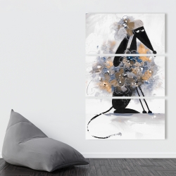 Canvas 40 x 60 - Afghan hound dog in cartoon