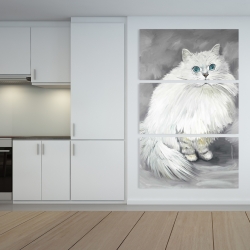 Toile 40 x 60 - Chat persan chinchilla