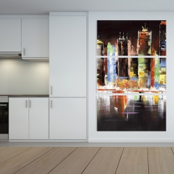 Canvas 40 x 60 - Cityscape by night