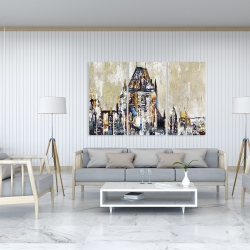 Toile 40 x 60 - Château frontenac abstrait
