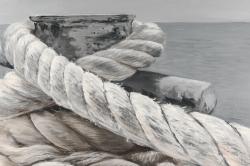 Twisted boat rope