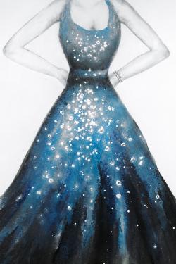 Robe bleue de princesse