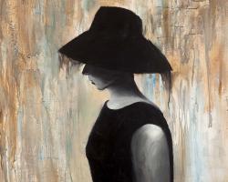 Audrey hepburn with a big hat