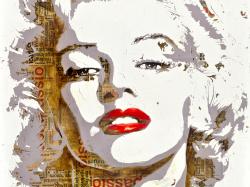Marilyn monroe with typography