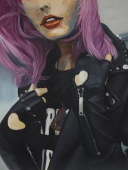 Young punk woman