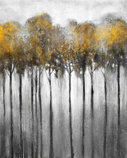 Forêt abstraite jaune