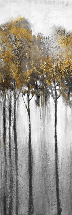 Forêt abstraite jaune