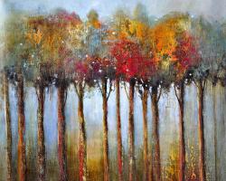Colorful leaves trees