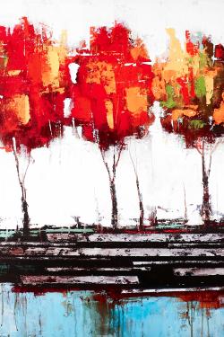 Abstract industrial style trees