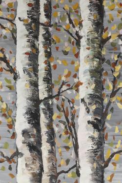 Blossoming birches