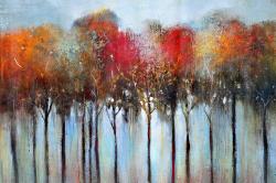 Forêt abstraite et colorée