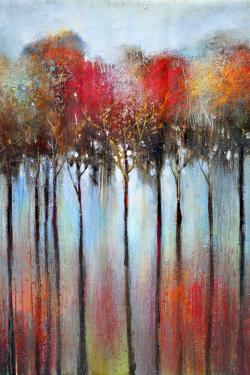 Forêt abstraite et colorée