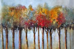 Colorful leaves trees