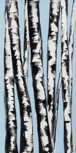 Pastel birches
