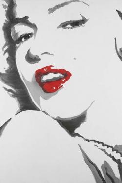 Marilyn monroe outline style