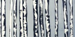 Small birch trees