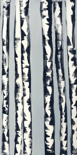 Small birch trees