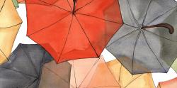 The umbrellas of petit champlain