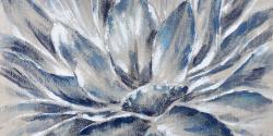Blue and gray flower