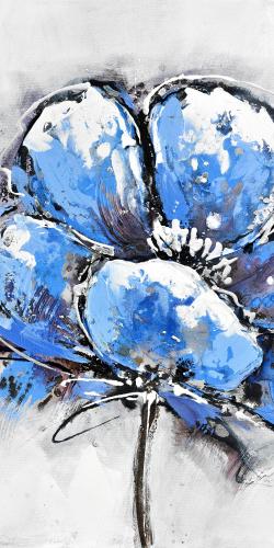 Abstract blue petals