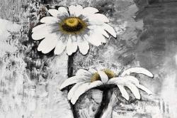 Abstract daisies flowers