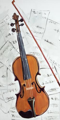 Violon sur partitions