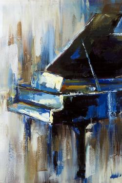 Abstract grand piano