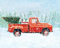 Christmas tree truck