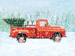 Christmas tree truck