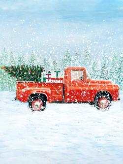 Christmas tree truck