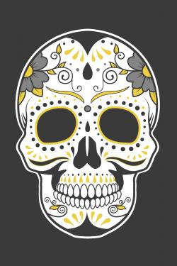 Mexican sugar skull art