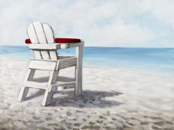 White beach chair