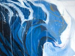 Vague abstraite en mouvement