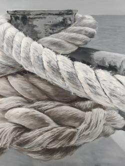 Twisted boat rope