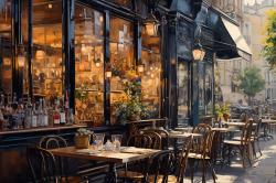 Street corner cafe