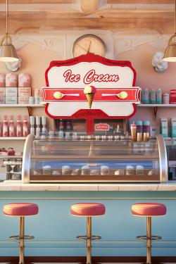 Glace rétro