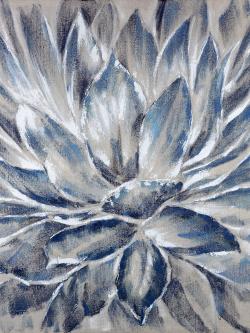 Blue and gray flower
