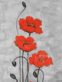 Grandes fleurs rouges