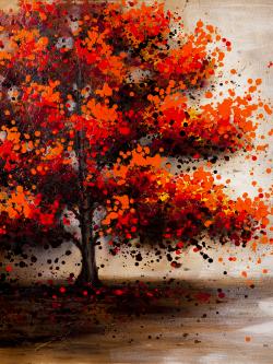 Tree with dotted leaves