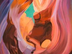 Inside view of antelope canyon