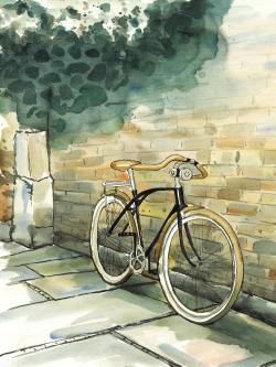 Vieille bicyclette urbaine
