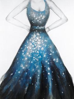 Robe bleue de princesse
