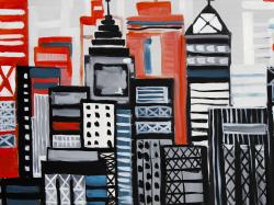 Geometric urban landscape