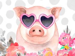 Petit cochon amoureux