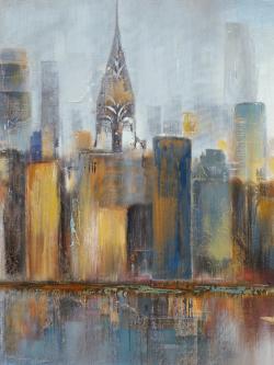 Cityscape with chrysler building