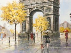 Arc de triomphe to paris