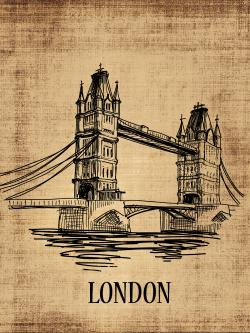 Tower bridge illustration