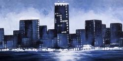 Marine blue city