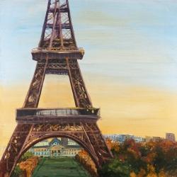 Eiffel tower by dawn